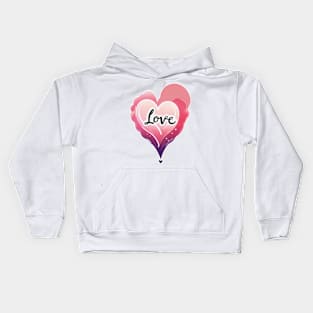 Heart love Kids Hoodie